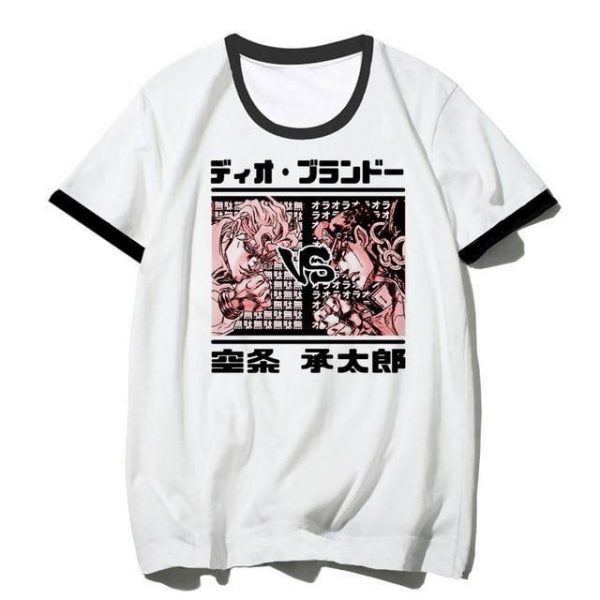 JoJo's Bizarre Adventure - Jotaro Kujo versus Dio Brando T-shirt-jojo JS1111 S Official JOJO Merch