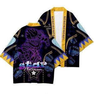 JoJo's Bizarre Adventure - Star Platinum Punch Kimono JS1111 XXS Official JOJO Merch