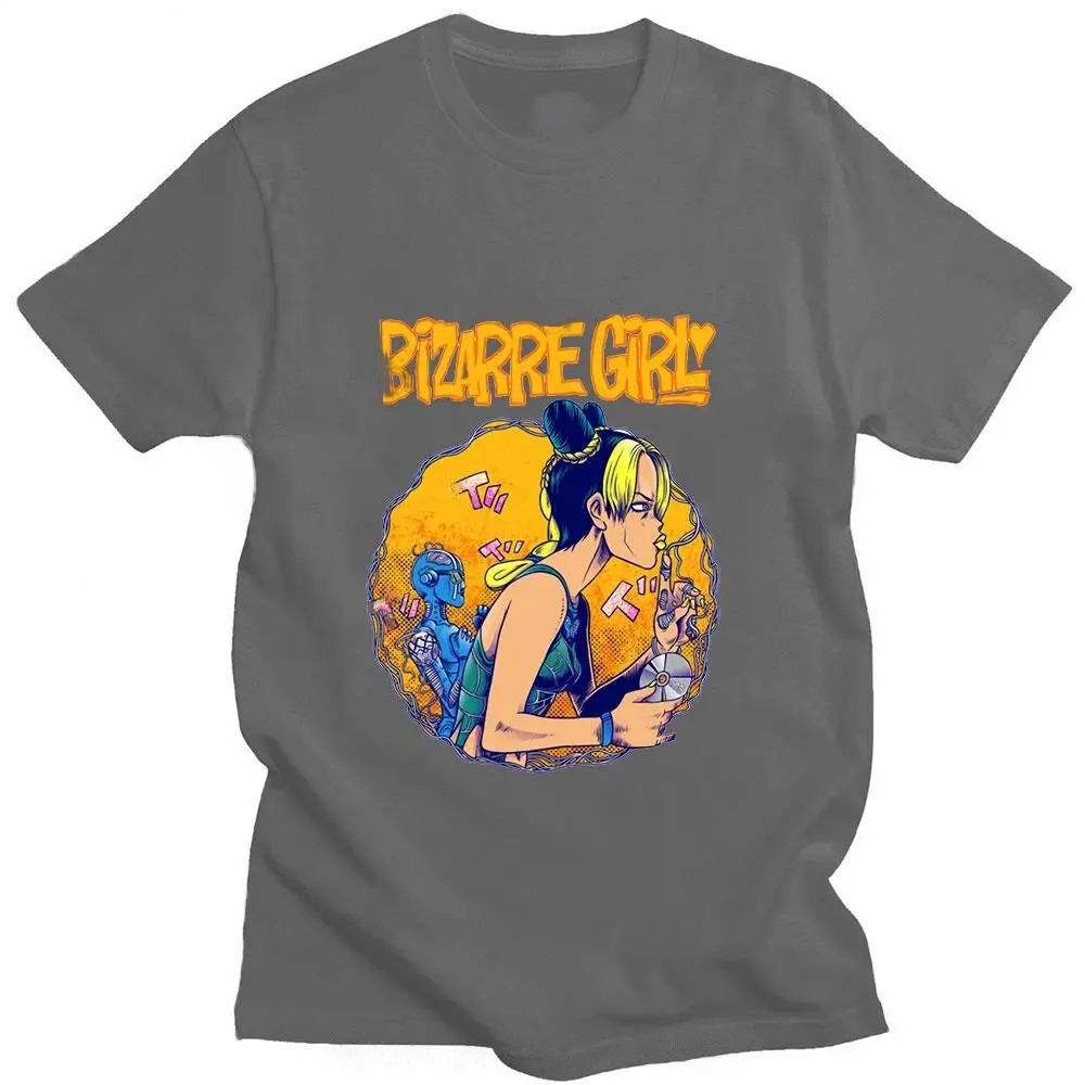 Jojo Bizarre Adventure Bizarre Girl Tshirt Fashion Print Summer Cotton T Shirt Casual Men T shirt - JoJo's Bizarre Adventure Shop